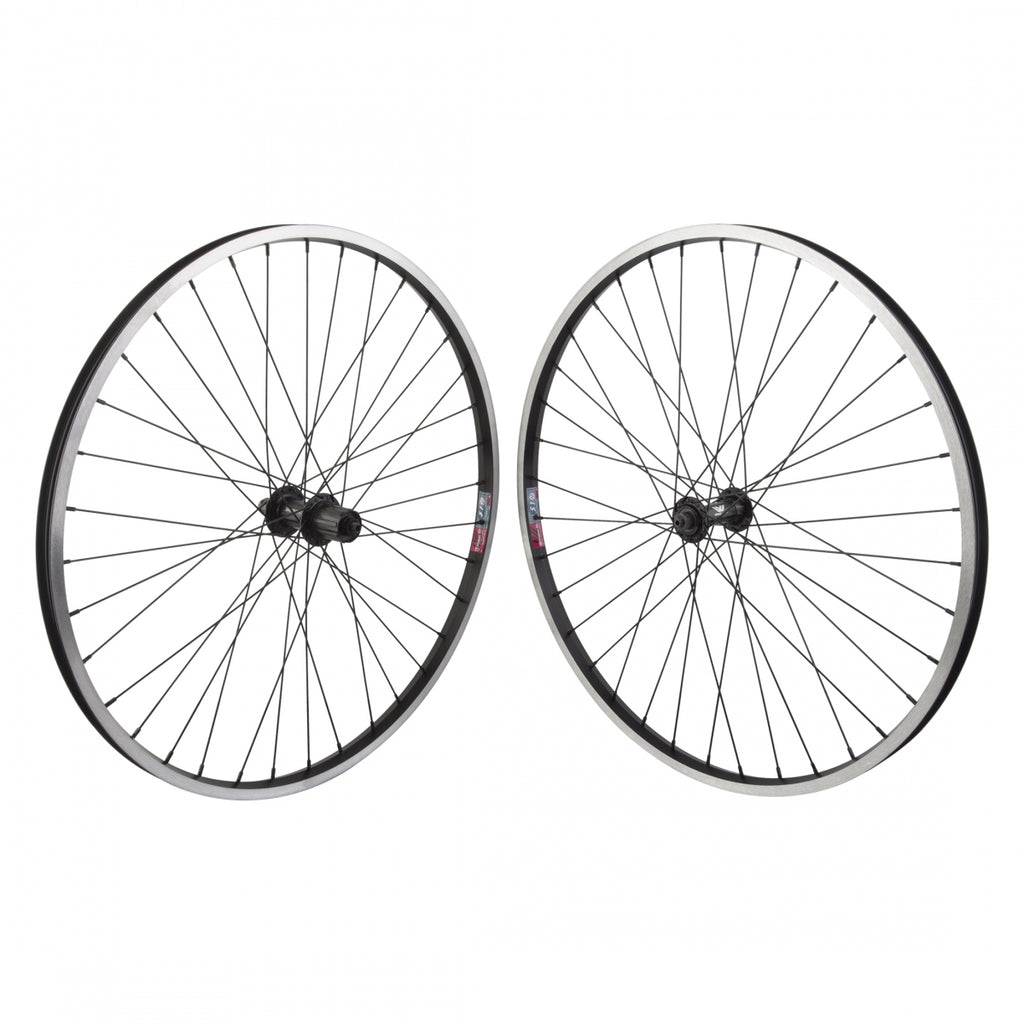 PAIR 26x1.5 559x19 ALLOY BLACK MSW 36 WHEEL MASTER AQ1000 WHEEL MASTER MT5010 8-10sCAS QR BLACK 135mm 14gBK