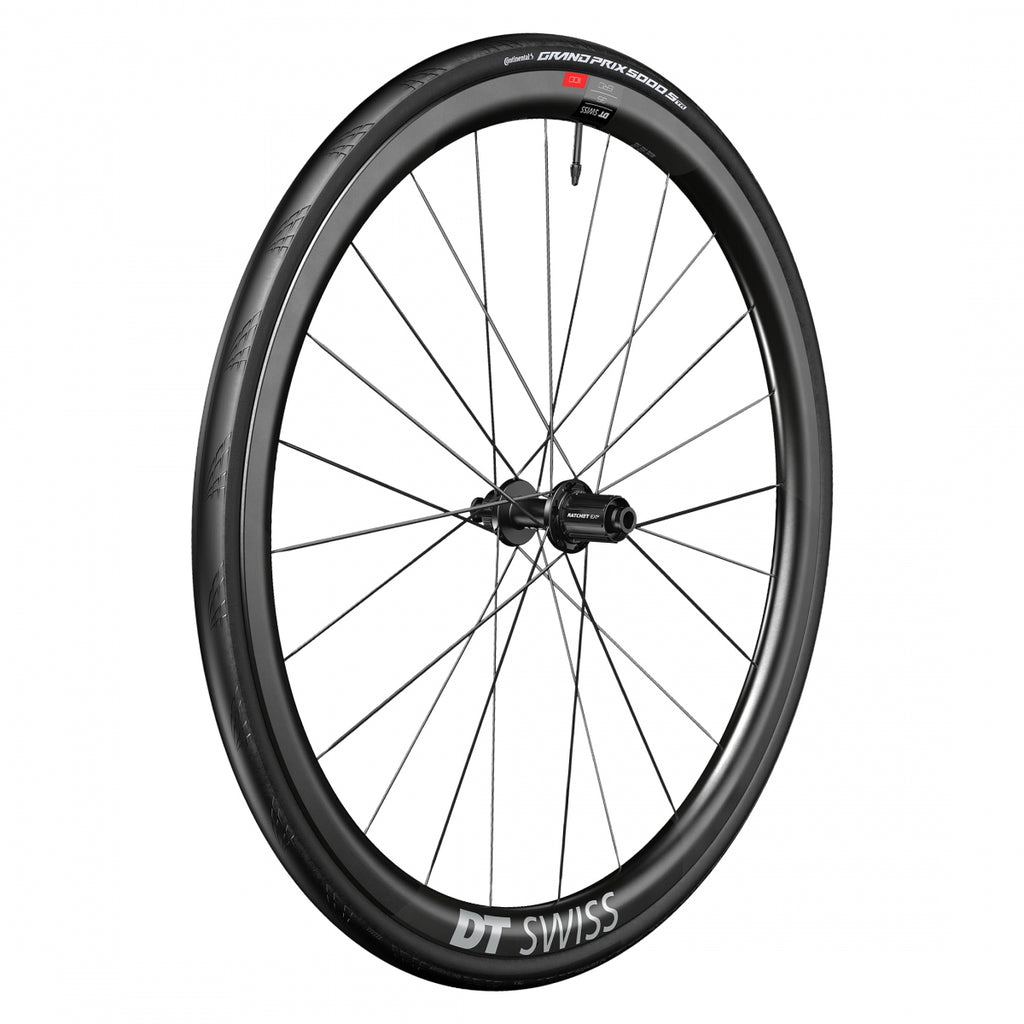 REAR DT 700 622x22 ERC1100 DICUT 35 142x12mmTA CL SHIMANO 11s ROAD TBLS BLACK w/CONT GP 5000 STR