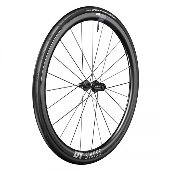REAR DT 700 622x22 ERC1400 DICUT 35 142x12mmTA CL SHIMANO 11s ROAD TBLS BLACK w/CONT GP 5000 STR