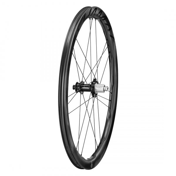 PAIR CAMPAGNOLO 700 SHAMAL CARBON C23 DB 2WF DUAL N3W BLACK 12mm THRU CLINCHER