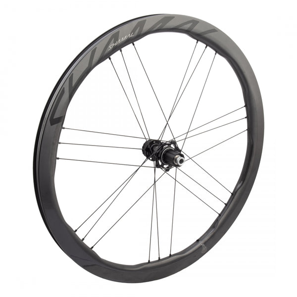 PAIR CAMPAGNOLO 700 SHAMAL CARBON C23 DB 2WF DUAL HG11 BLACK 12mm THRU CLINCHER