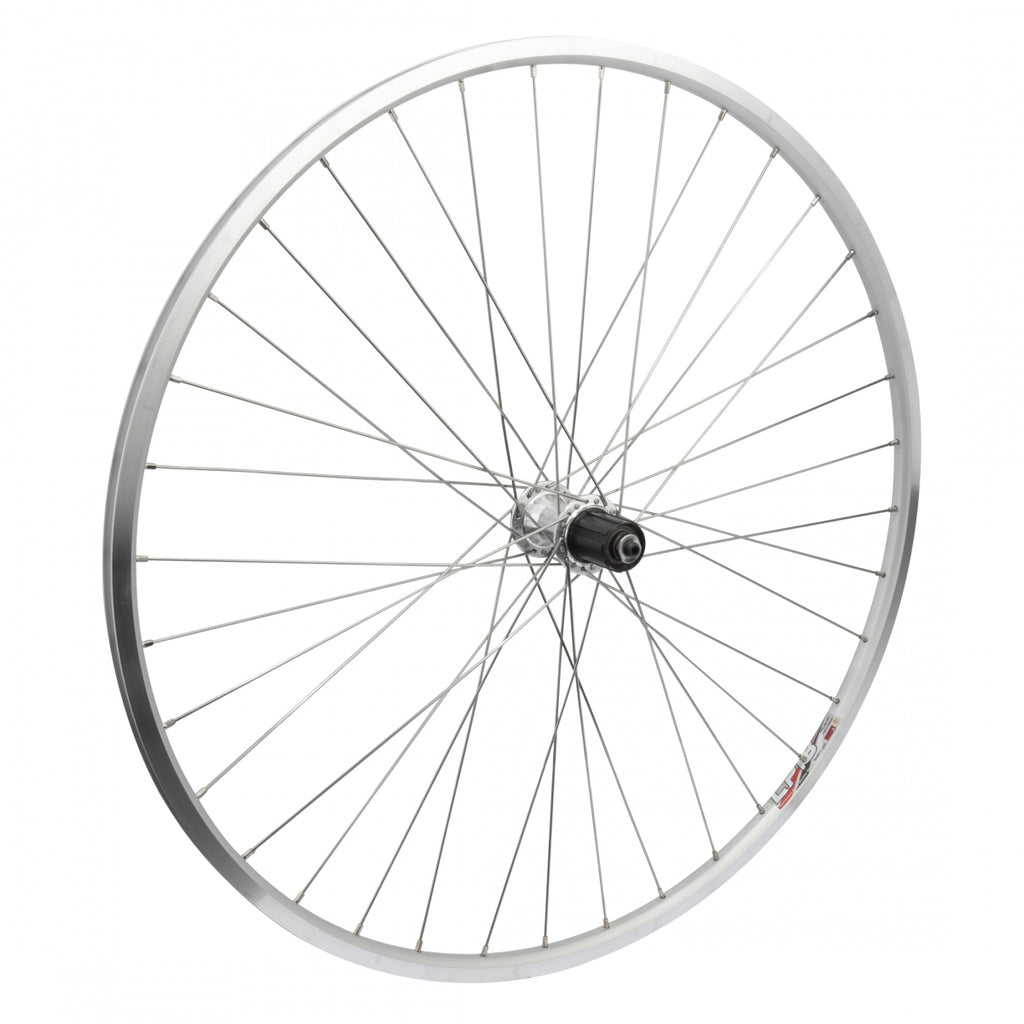 REAR 700 622x14 WEI LP18 SILVER 36 ALLOY 8-10sCAS SILVER QR 130mm DTI2.0SL