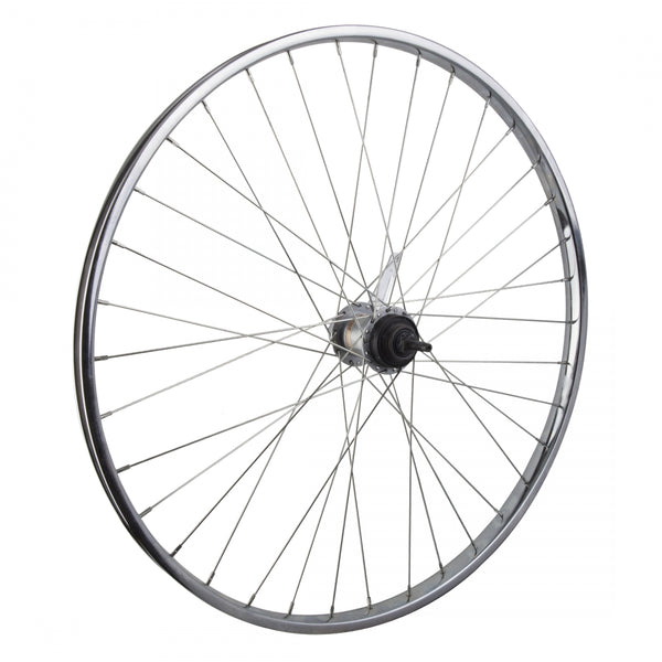 REAR 26x1-3/8 590x19 STEEL CP 36 SHIMANO 3sp CB 14gUCP w/SHIFTER AND TRIM KIT