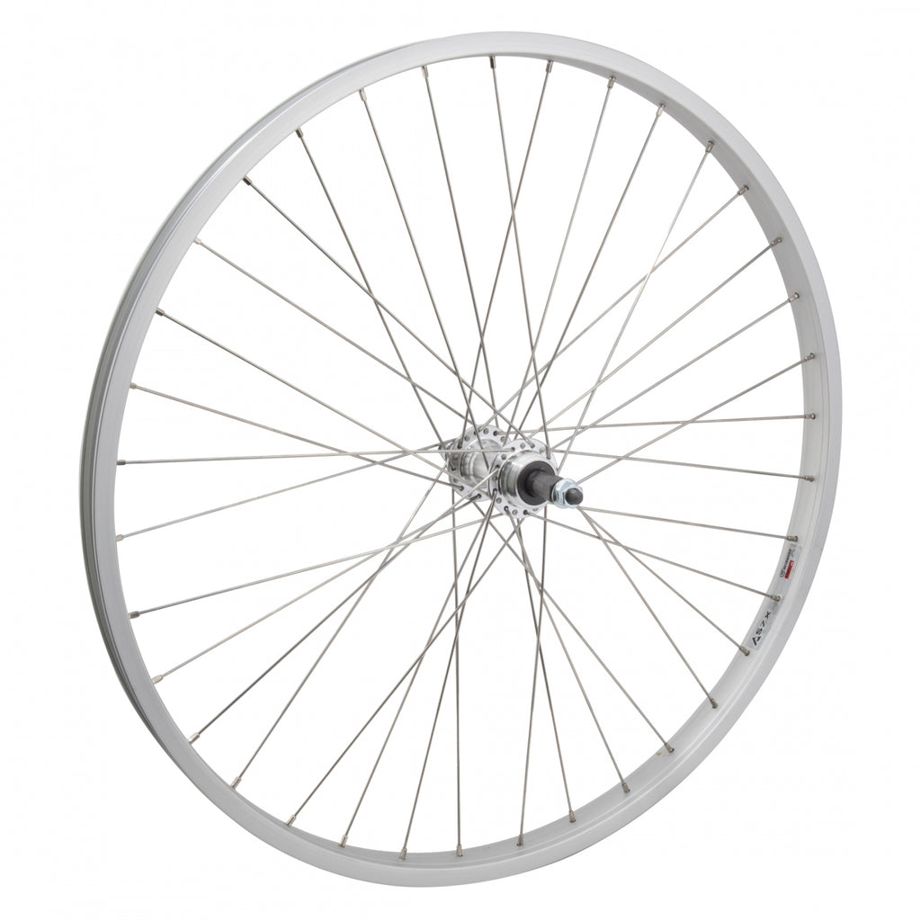 REAR 26x1.75 559x25 ALLOY SILVER 36 ALLOY FW 5/6/7sp BO SILVER 135mm SS2.0SL