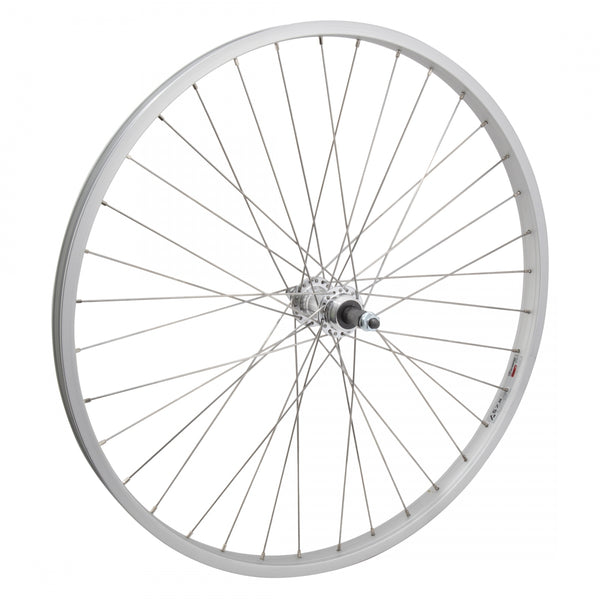 REAR 26x1.75 559x25 ALLOY SILVER 36 ALLOY FW 5/6/7sp BO SILVER 135mm SS2.0SL