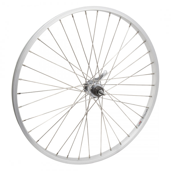 REAR 26x1.75 559x25 ALLOY SILVER 36 SHIMANO CB 110mm 12gSS w/TRIM KIT