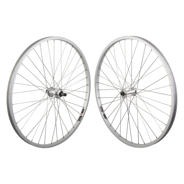 PAIR 26x1.5 559x19 ALLOY SILVER 36 ALLOY FW 5/6/7sp QR SILVER SS2.0SL