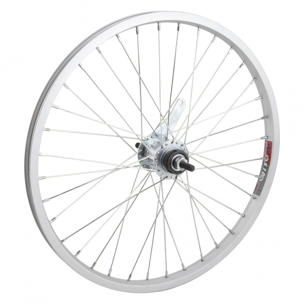 REAR 20x1.75 406x19 ALLOY SILVER 36 KT CB 110mm 14gUCP w/TRIM KIT