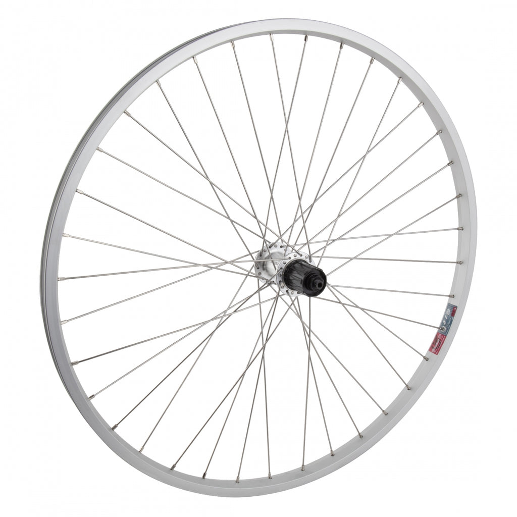 REAR 26x1.5 559x19 ALLOY SILVER 36 WHEEL MASTER MT5010 8-10sCAS QR SILVER 135mm DTI2.0SL