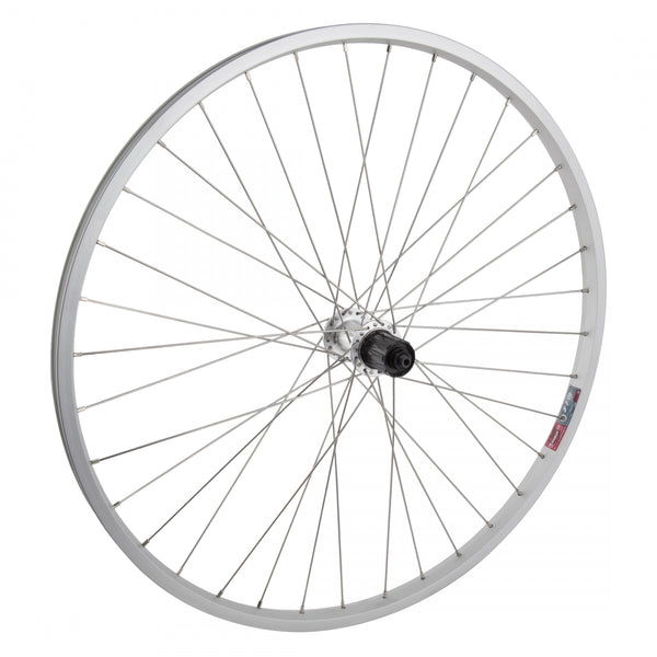 REAR 26x1.5 559x19 ALLOY SILVER 36 WHEEL MASTER MT5010 8-10sCAS QR SILVER 135mm DTI2.0SL