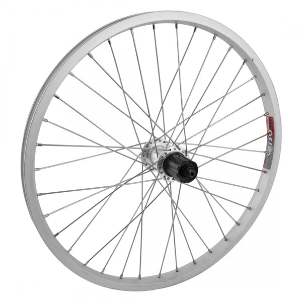 REAR 20x1.75 406x19 ALLOY SILVER 36 WHEEL MASTER MT5010 8-10sCAS QR SILVER 135mm SS2.0SL