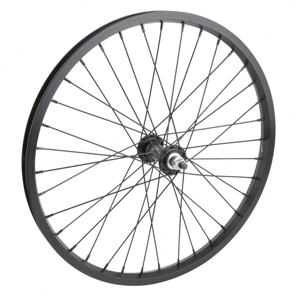 FRONT 20x1.75 406x19 ALLOY BLACK 36 ALLOY BO 3/8 BLACK 14g BLACK