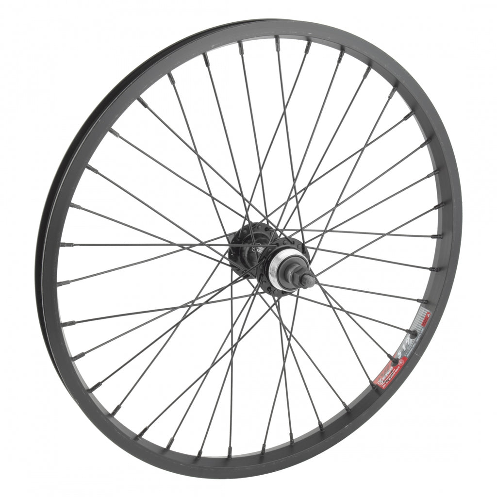 REAR 20x1.75 406x19 ALLOY BLACK 36 ALLOY FW 1sp 3/8 BLACK 110mm 14gBK