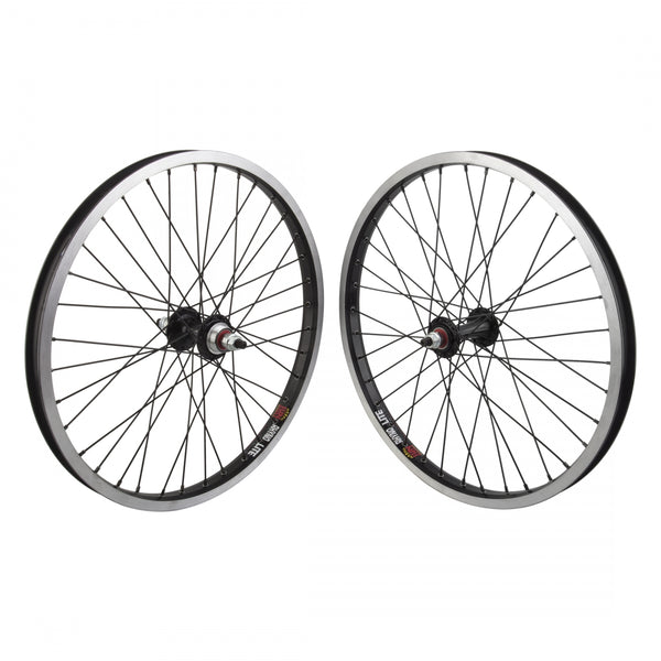 PAIR 20x1.75 406x22 SUN RHYNO LITE BLACK 36 BP FF SEAL 3/8 BLACK 110mm SS2.0BK