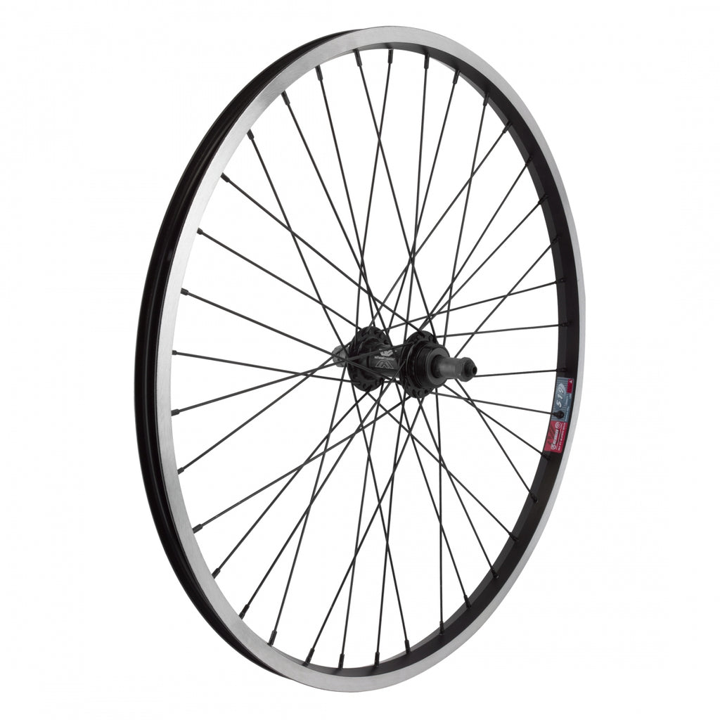 REAR 24x1.75 507x19 ALLOY BLACK 36 ALLOY FW 5/6/7sp QR BLACK 135mm 14gBK