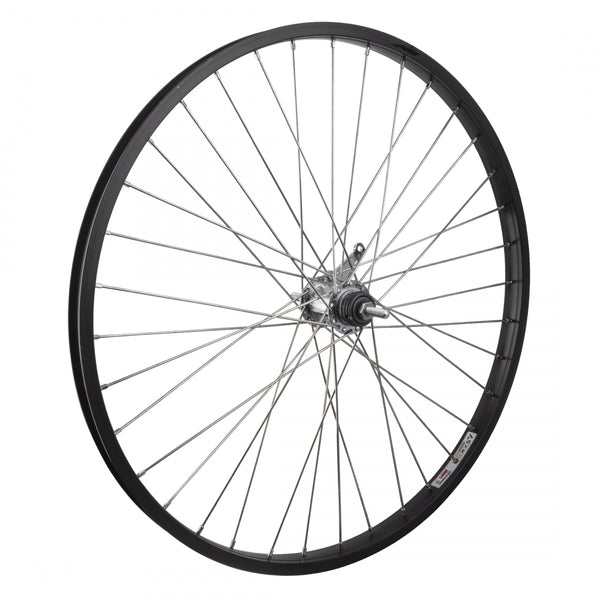 REAR 26x1.75 559x25 ALLOY BLACK 36 SHIMANO CB 110mm 12gSS w/TRIM KIT