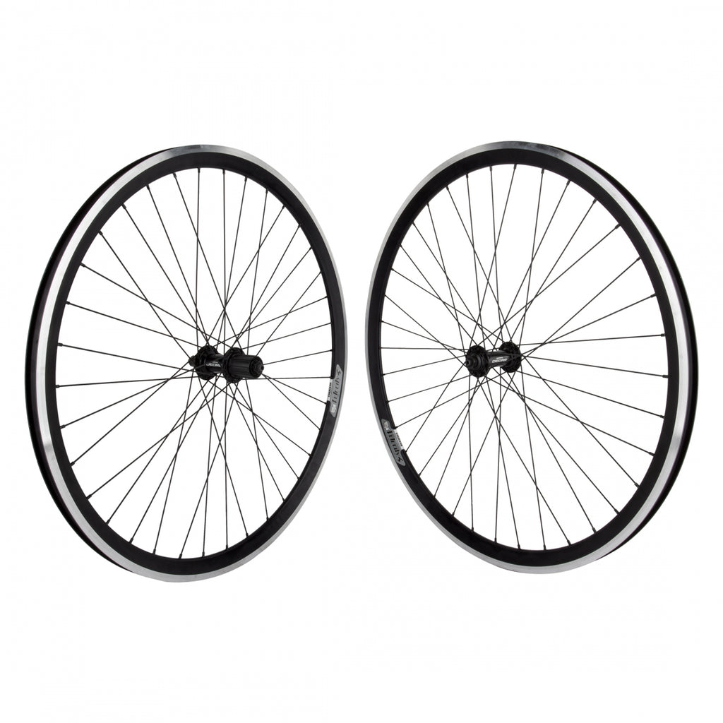 PAIR 700x35 622x18 VELO CHUKKER BLACK MSW 36 T610 8-10sCAS BLACK 135mm DT2.0BK