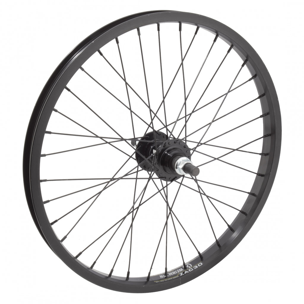 REAR 20x1.75 406x25 WEI ZAC30 BLACK 36 ALLOY FW 1sp FF 14mm BLACK 110mm 14gBK