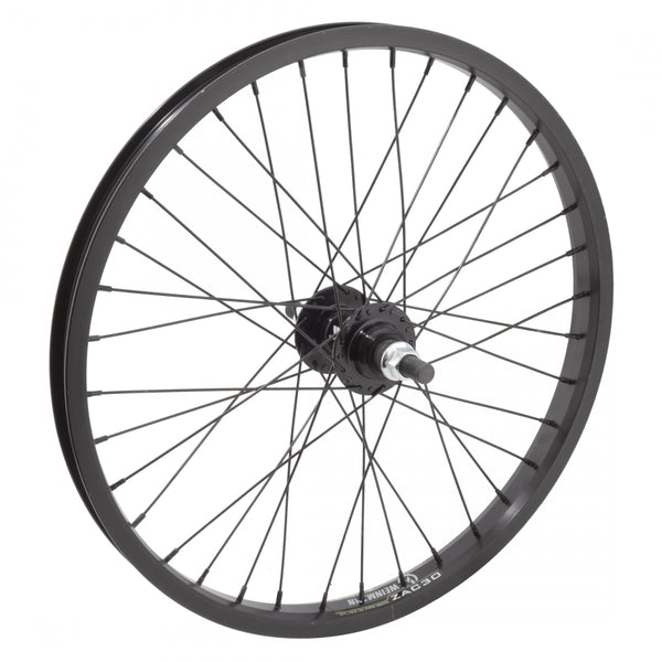REAR 20x1.75 406x25 WEI ZAC30 BLACK 36 ALLOY FW 1sp FF 14mm BLACK 110mm 14gBK