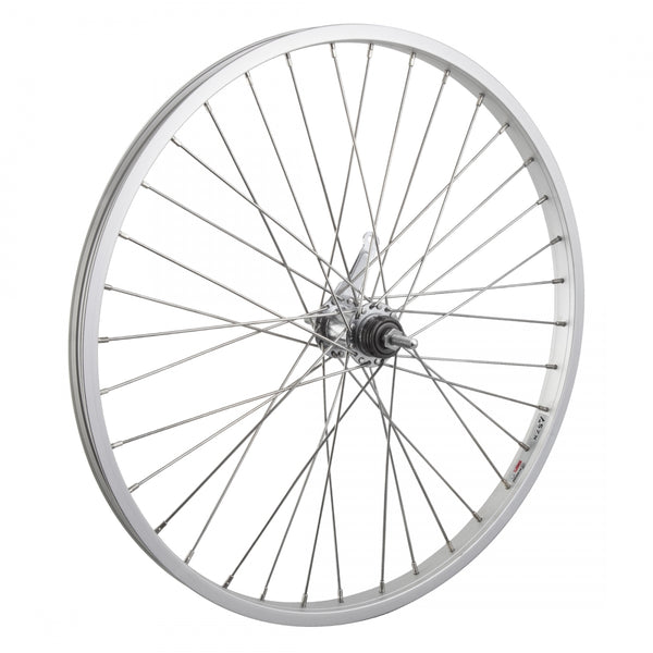 REAR 24x1.75 507x25 ALLOY SILVER 36 SHIMANO CB 110mm 12gSS w/TRIM KIT