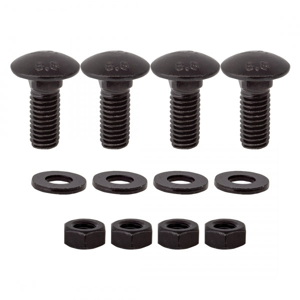 SUN TRIKE REPLACEMENT REAR UNIT HARDWARE ATLAS TRANSIT/SD/BAJA 4-BOLTS/6-NUTS/4-WASHERS BLACK (H)