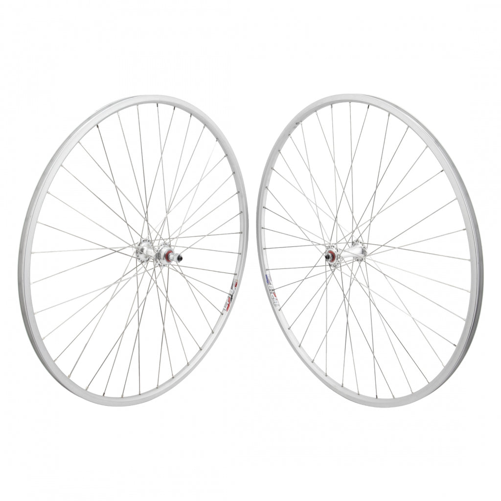 PAIR 27x1 630x14 WEI LP18 SILVER 36 ORIGIN 8 RD2100 FW 5/6/7sp QR SEAL SILVER 126mm DTI2.0SL