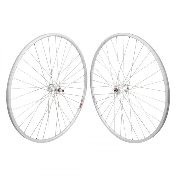 PAIR 27x1 630x14 WEI LP18 SILVER 36 ORIGIN 8 RD2100 FW 5/6/7sp QR SEAL SILVER 126mm DTI2.0SL