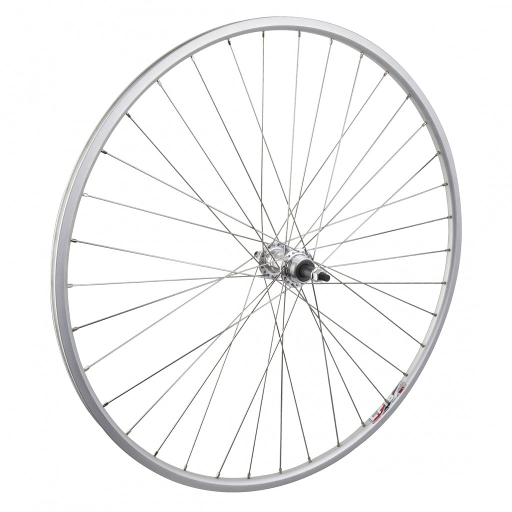 REAR 27x1 630x14 WEI LP18 SILVER 36 ALLOY FW 5/6/7sp BO SILVER 126mm DTI2.0SL