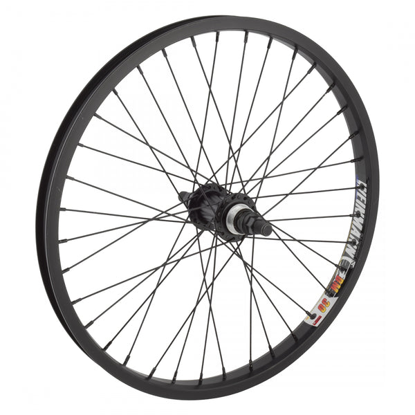 REAR 20x1.75 406x24 WEI DM30 BLACK 36 ALLOY FW 1sp FF 14mm BLACK 110mm 14gBK