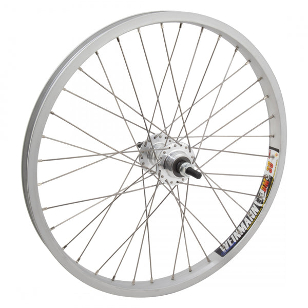 REAR 20x1.75 406x24 WEI DM30 SILVER 36 ALLOY FW 1sp FF 3/8 SILVER 110mm SS2.0SL