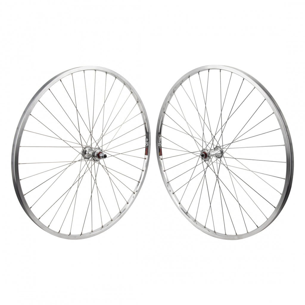 PAIR 27x1-1/4 630x18 SUN CR18 SILVER 36 ORIGIN 8 RD2100 FW 5/6/7sp QR SEAL SILVER 126mm DTI2.0SL