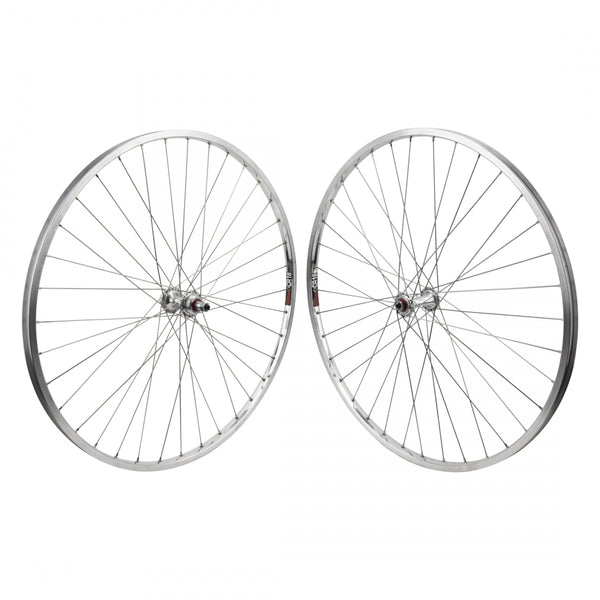 PAIR 27x1-1/4 630x18 SUN CR18 SILVER 36 ORIGIN 8 RD2100 FW 5/6/7sp QR SEAL SILVER 126mm DTI2.0SL
