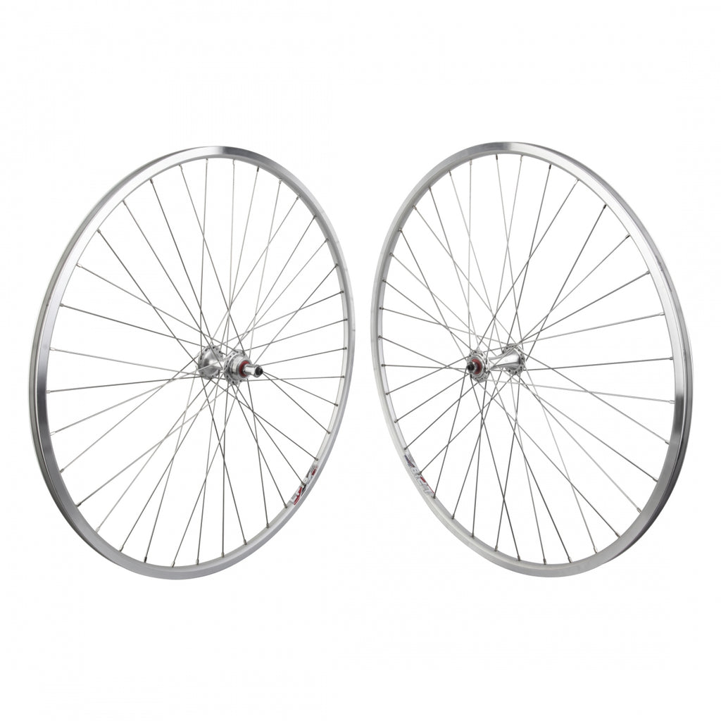 PAIR 700 622x14 WEI LP18 SILVER 36 ORIGIN 8 RD2100 FW 5/6/7sp QR SEAL SILVER 126mm DT2.0SL