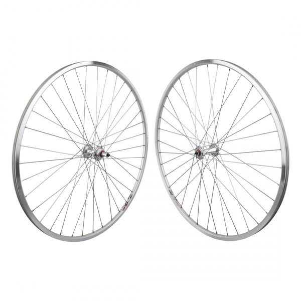 PAIR 700 622x14 WEI LP18 SILVER 36 ORIGIN 8 RD2100 FW 5/6/7sp QR SEAL SILVER 126mm DT2.0SL