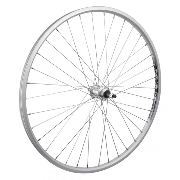 REAR 26x1-3/8 590x20 WEI ZAC20 SILVER 36 ALLOY FW 5/6/7sp BO SILVER 126mm 14gUCP