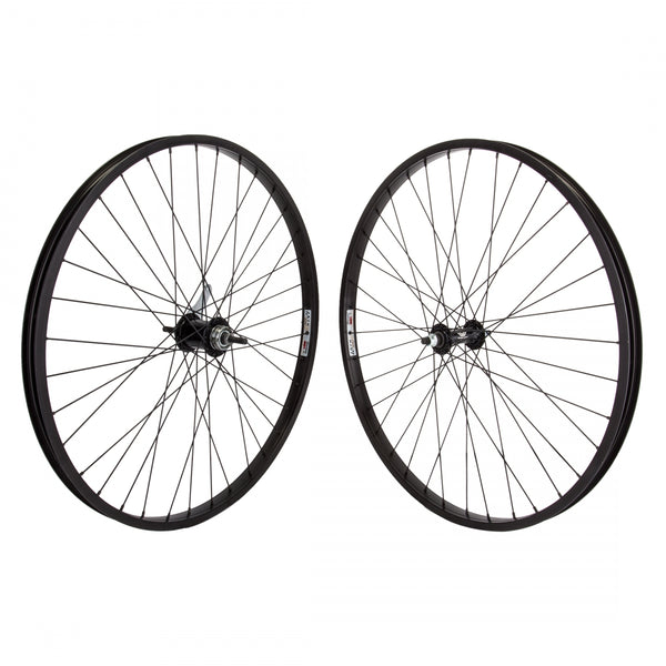 PAIR 26x1.75 559x25 WEI AS7X BLACK 36 ALLOY BO 3/8BK KT ALLOY CB 110mm BLACK DTI2.0BK w/TRIM KIT