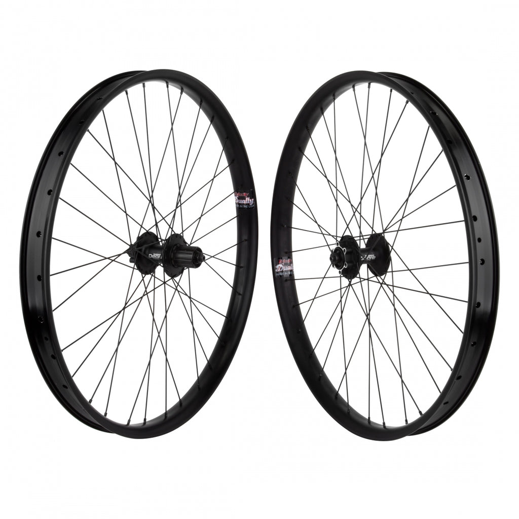 PAIR 26x1.5 559x39 VELOCITY DUALLY BLACK 32 M525 8-10sCAS BLACK 135mm DTI2.0BK