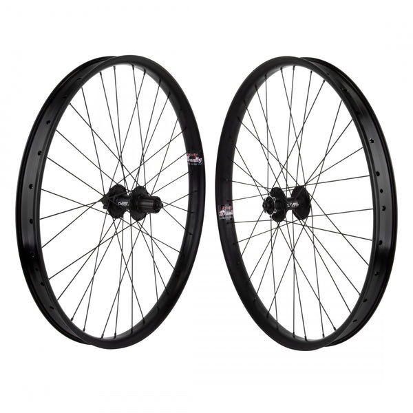PAIR 26x1.5 559x39 VELOCITY DUALLY BLACK 32 M525 8-10sCAS BLACK 135mm DTI2.0BK