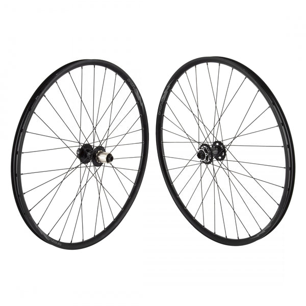 PAIR 27.5 584x23 ORIGIN 8 BOLT ALLOY MTB XC 18mm TBLS DISC BLACK 32 ORIGIN 8 MT3100 8-10sCAS 6B 15mm 12mm SEAL BLACK 142mm DT2.0BK