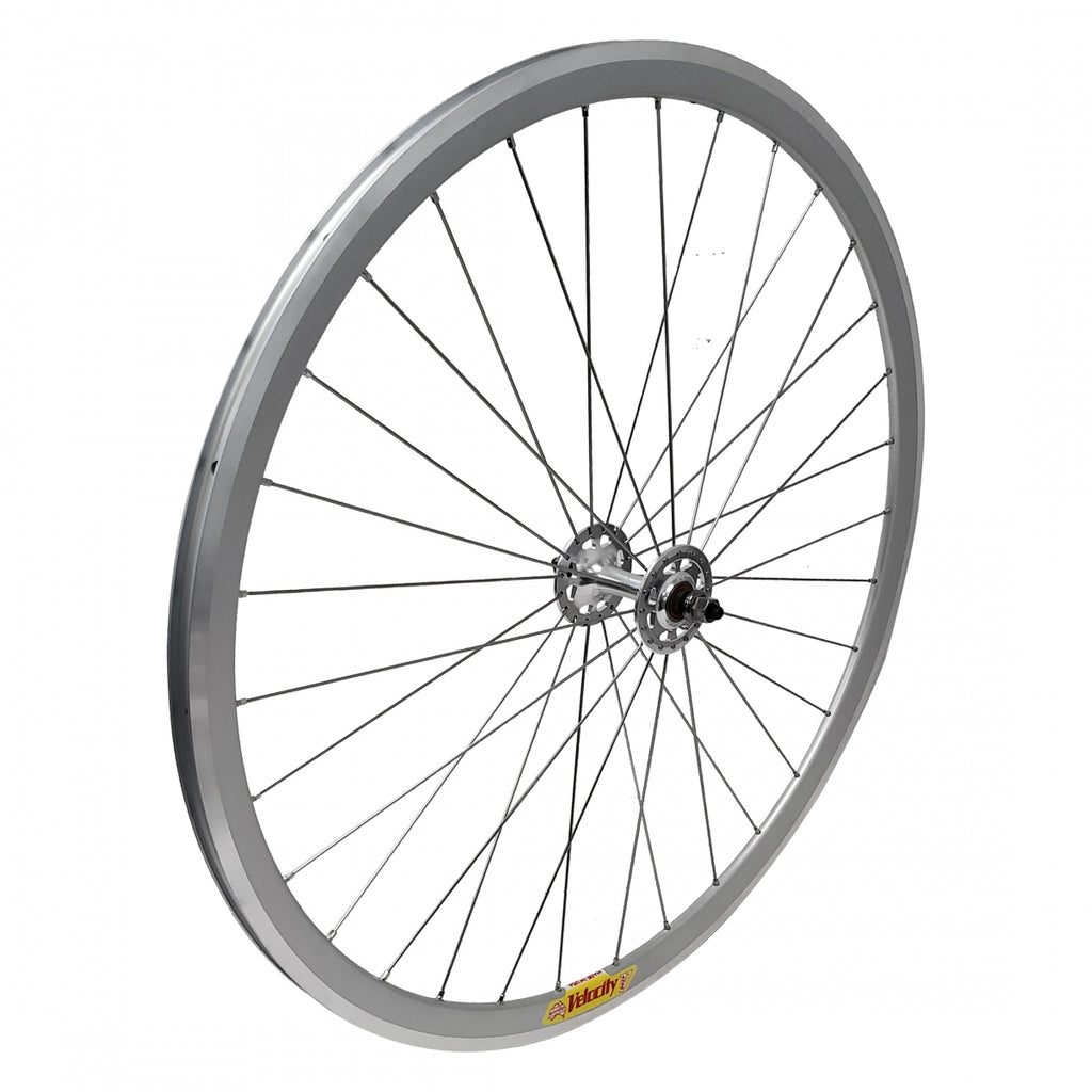 FRONT 700 622x14 VELO DEEP-V WHITE MSW 32 ORIGIN 8 SEAL SILVER 100mm DT2.0SL RADIAL