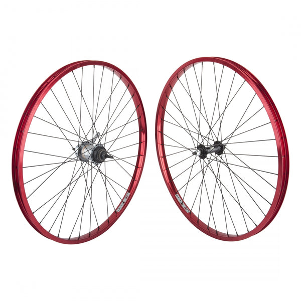 PAIR 26x1.75 559x25 WEI AS7X RD-ANO 36 ALLOY BO 3/8 BLACK NEX 3sp CB 120mm DTI2.0BK w/TRIM KIT & SHIFTER