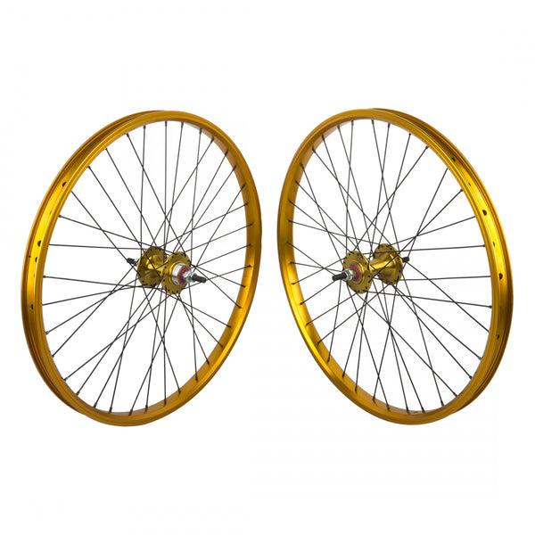 PAIR 24x1.75 507x24 BLACK-OPS DW1.1 GOLD 36 BLACK-OPS MX1100 1s FW SEAL 3/8 GOLD 110mm DTI2.0BK
