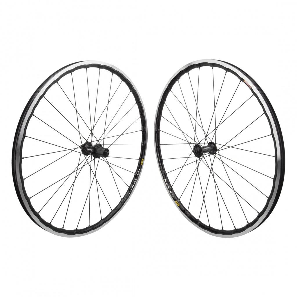 PAIR 700 622x19 MAV OPEN PRO UST BLACK MSW 28 SHIMANO RS400 8-10sCAS QR BLACK 130mm DT2.0BK