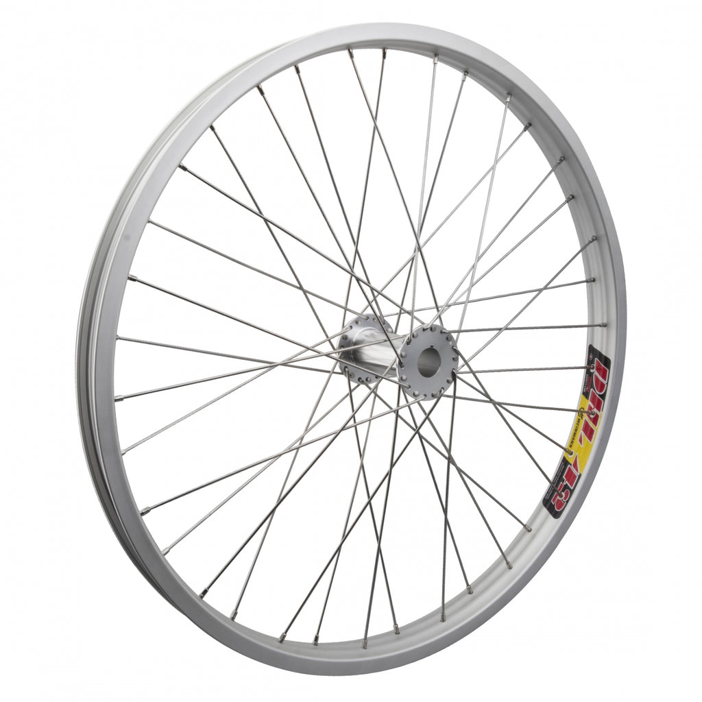 REAR 26x2.125 559x35 WEI DHL42 SILVER 36 WHEEL MASTER PEDICAB 24.5mm KEYED ALLOY SILVER 12gSS