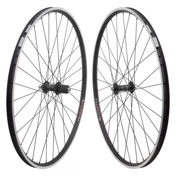 PAIR 700 622x18 VELO A23 BLACK MSW 32 SHIMANO R7000 8-11sCASS QR BLACK 130mm DT2.0BK