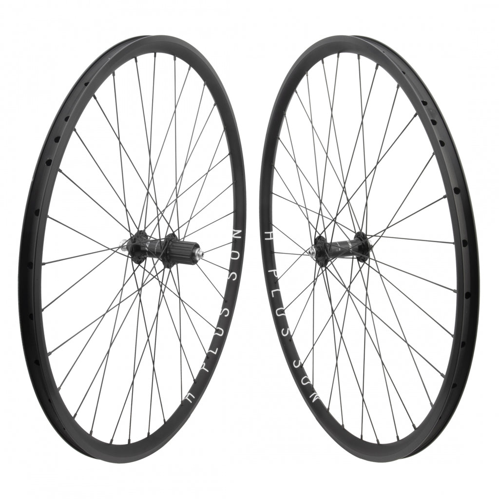 PAIR 700 622x18 H+SON ARCHETYPE BLACK 32SHI R7000 8-11sCASS QR BLACK 130mm SS 2.0/1.8 BLACK