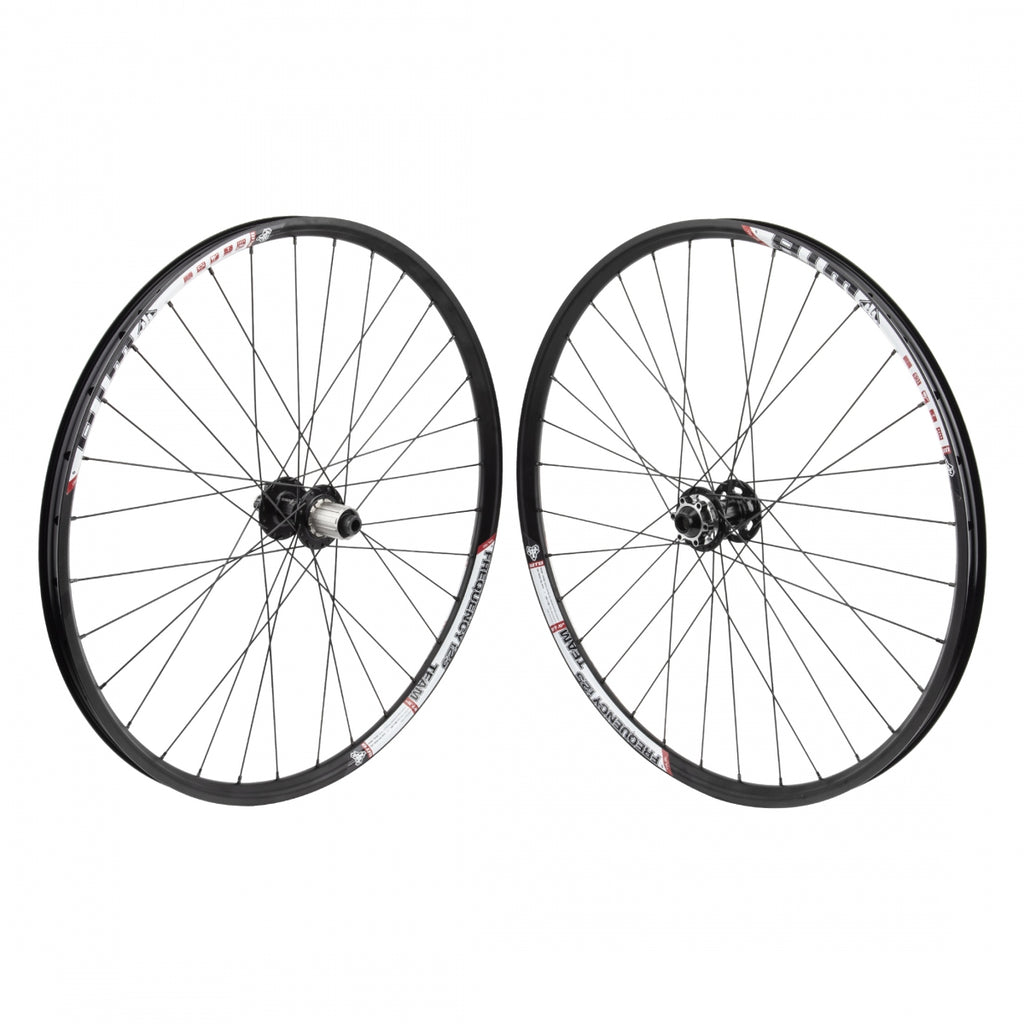 PAIR 27.5 584x25 WTB FREQ TCS i25 TEAM BLACK DISC 32 ORIGIN 8 MT3100 8-10sCAS 6B 15mm 12mm SEAL BLACK 142mm DTI2.0BK
