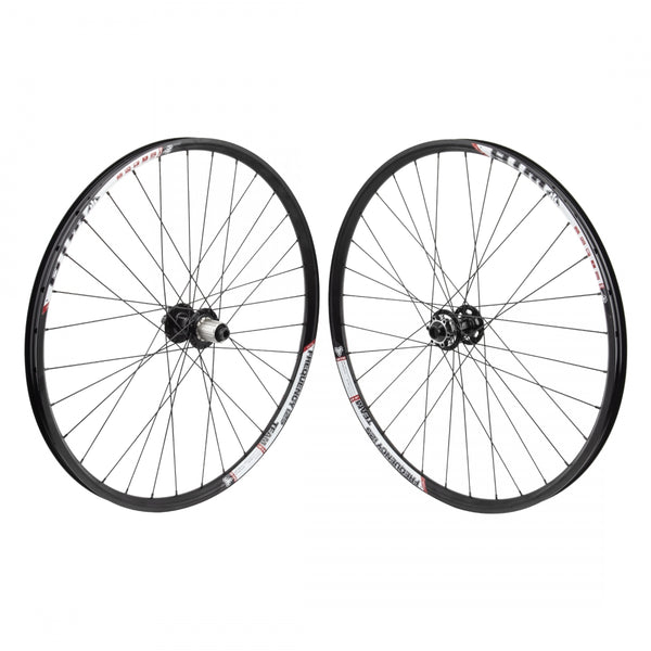 PAIR 27.5 584x25 WTB FREQ TCS i25 TEAM BLACK DISC 32 ORIGIN 8 MT3100 8-10sCAS 6B 15mm 12mm SEAL BLACK 142mm DTI2.0BK