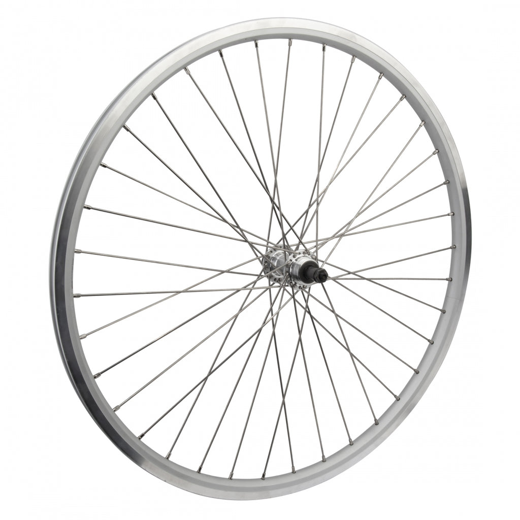 REAR 700 622x19 RYDE STRATOS SILVER 36 WHEEL MASTER AQ1000 FW 5/6/7sp QR SILVER 135mm SS12gSL