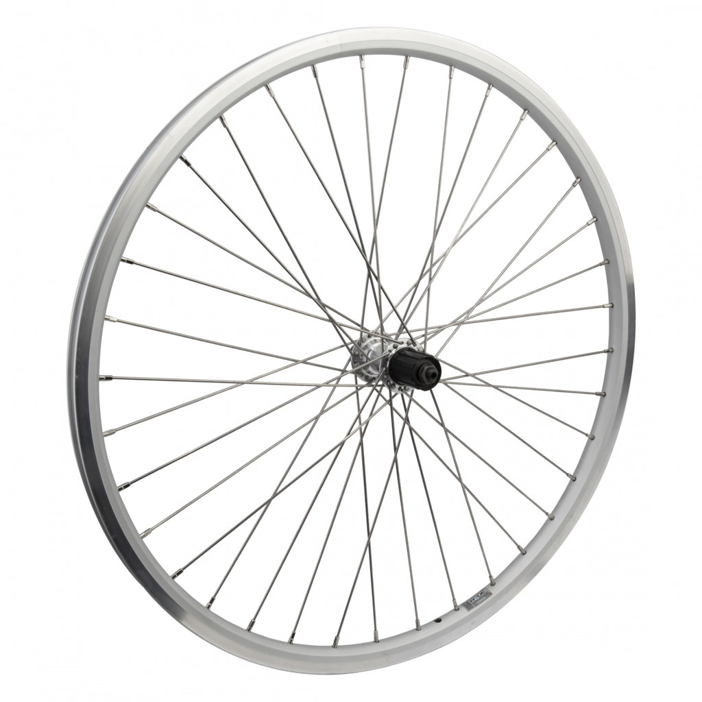 REAR 700 622x19 RYDE STRATOS SILVER 36 WHEEL MASTER AQ1000 8-10sCAS QR SILVER 135mm SS12gSL